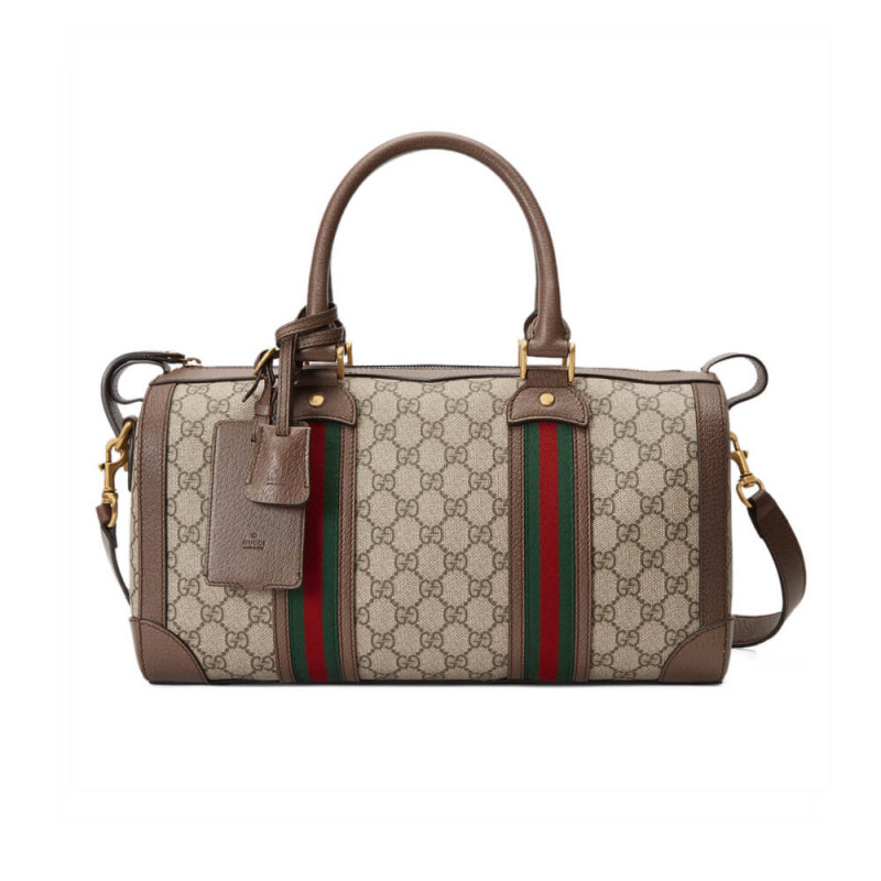 Wholesale Luxury Gucci Gg Small Duffel Bag With Web 645017