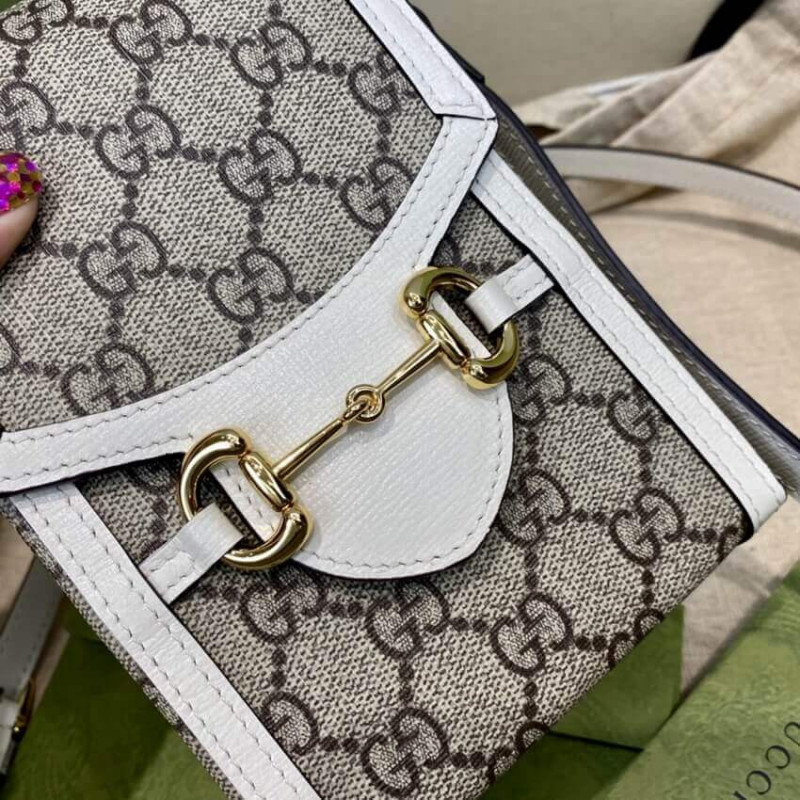 Wholesale Luxury Gucci Gg Supreme Horsebit 1955 Mini Bag 625615 - Image 11