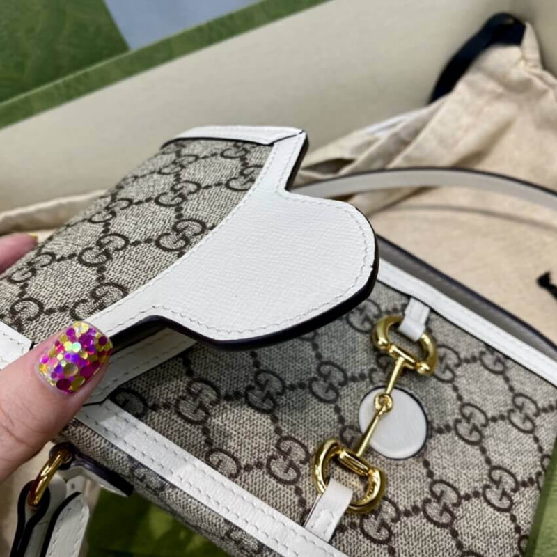 Wholesale Luxury Gucci Gg Supreme Horsebit 1955 Mini Bag 625615 - Image 12