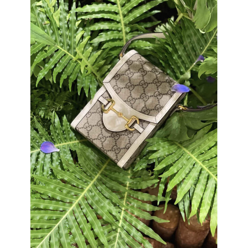 Wholesale Luxury Gucci Gg Supreme Horsebit 1955 Mini Bag 625615 - Image 3