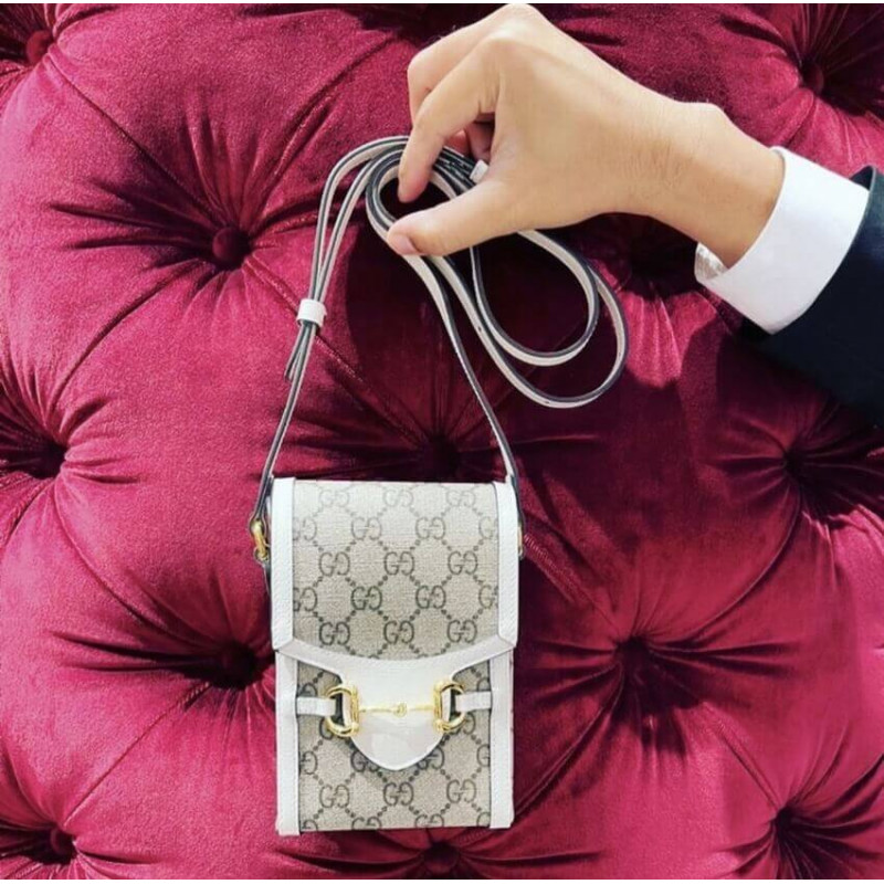 Wholesale Luxury Gucci Gg Supreme Horsebit 1955 Mini Bag 625615 - Image 4