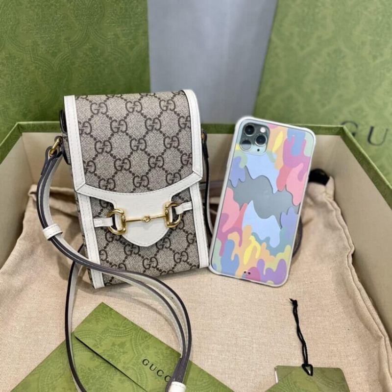 Wholesale Luxury Gucci Gg Supreme Horsebit 1955 Mini Bag 625615 - Image 6
