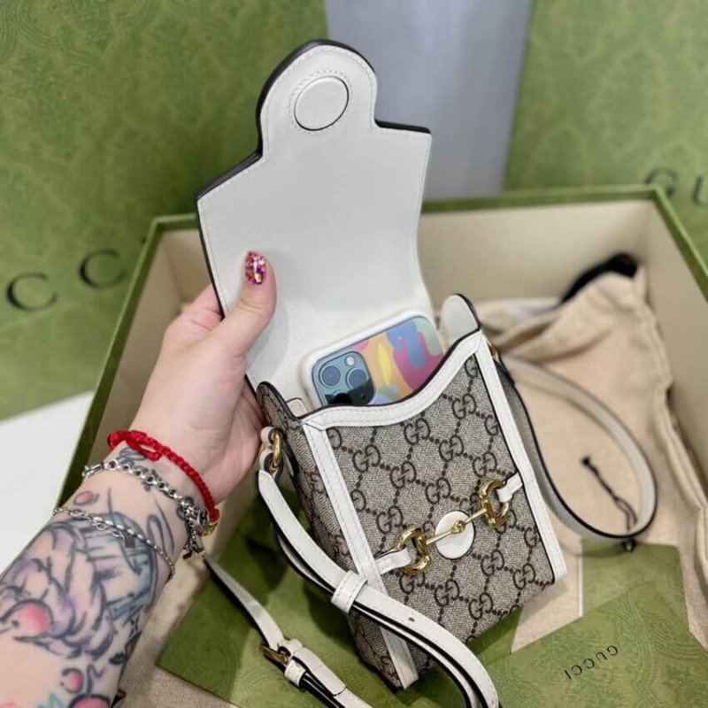 Wholesale Luxury Gucci Gg Supreme Horsebit 1955 Mini Bag 625615 - Image 8