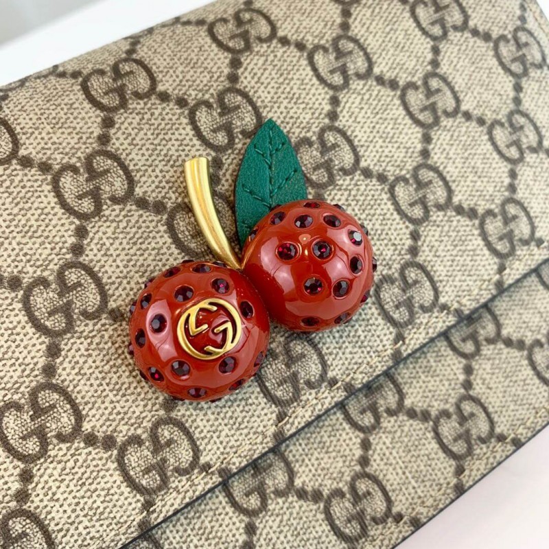 Wholesale Luxury Gucci Gg Supreme Mini Bag With Cherries Mm 481290 - Image 4