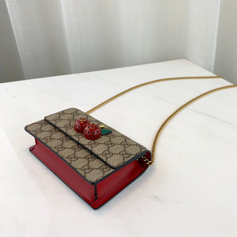 Wholesale Luxury Gucci Gg Supreme Mini Bag With Cherries Pm 481291 - Image 3