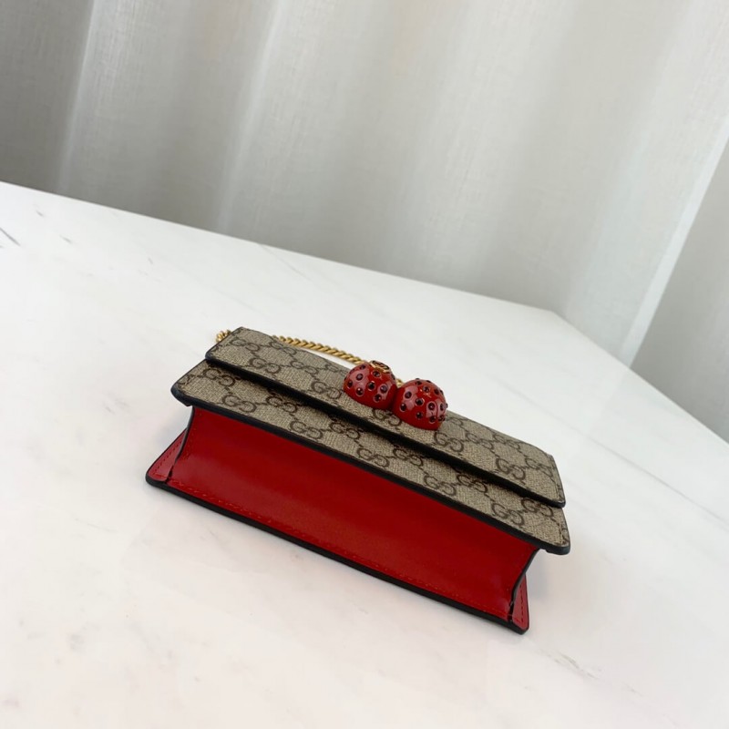 Wholesale Luxury Gucci Gg Supreme Mini Bag With Cherries Pm 481291 - Image 4