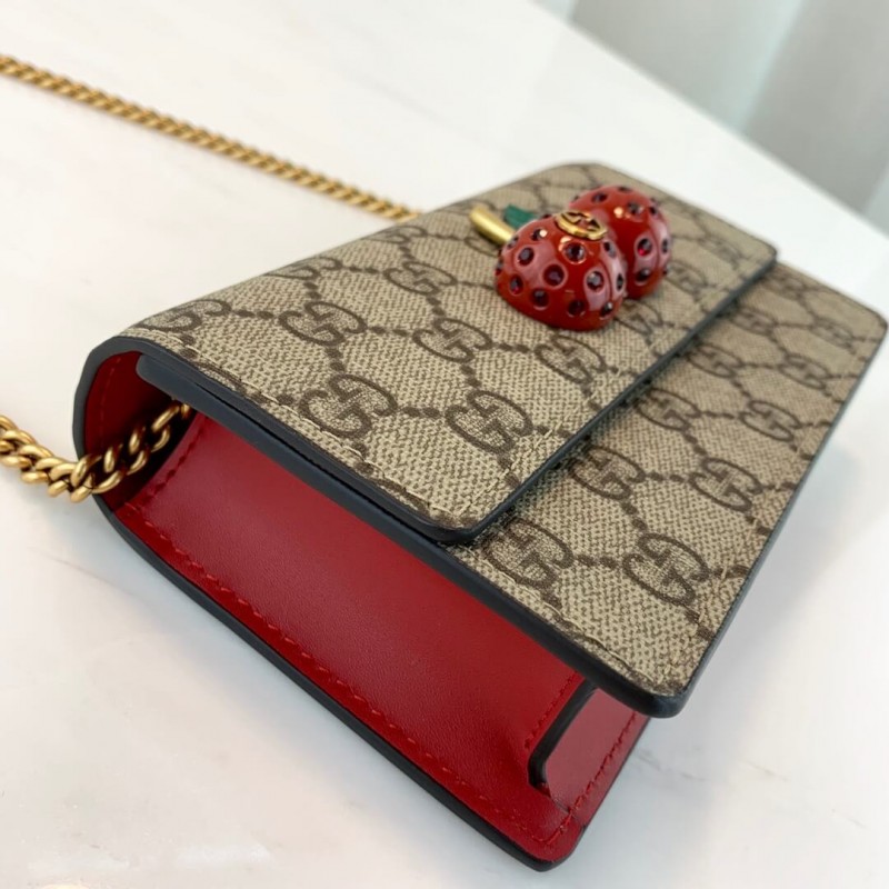 Wholesale Luxury Gucci Gg Supreme Mini Bag With Cherries Pm 481291 - Image 7