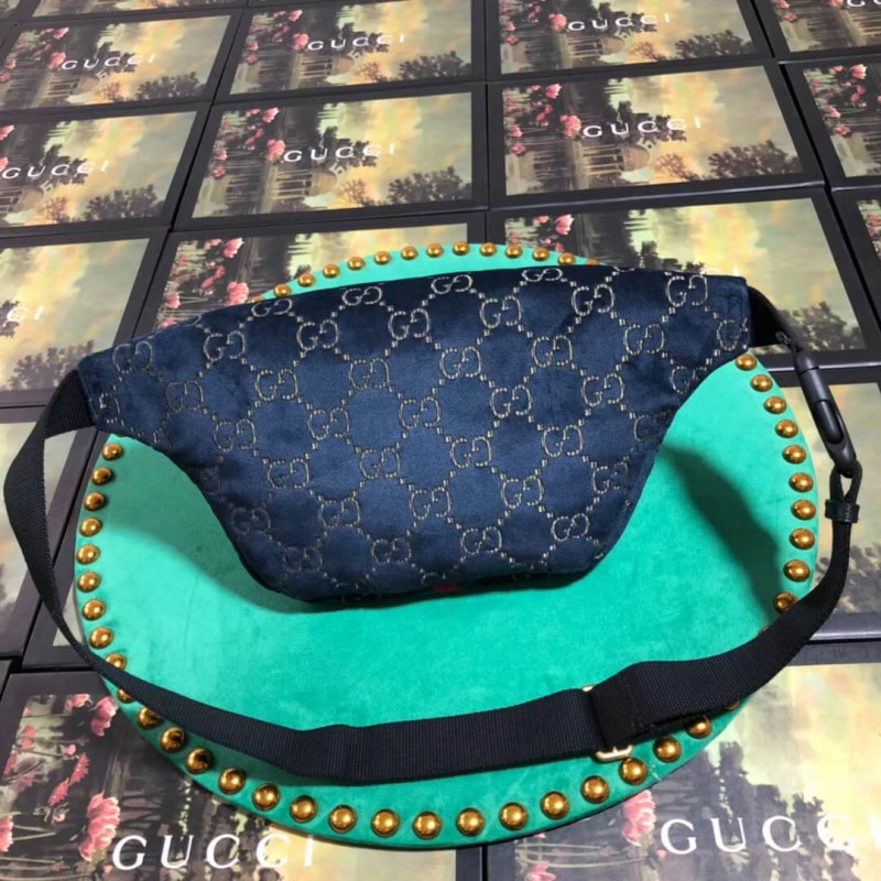 Wholesale Luxury Gucci Gg Velvet Belt Bag 574968 - Image 3
