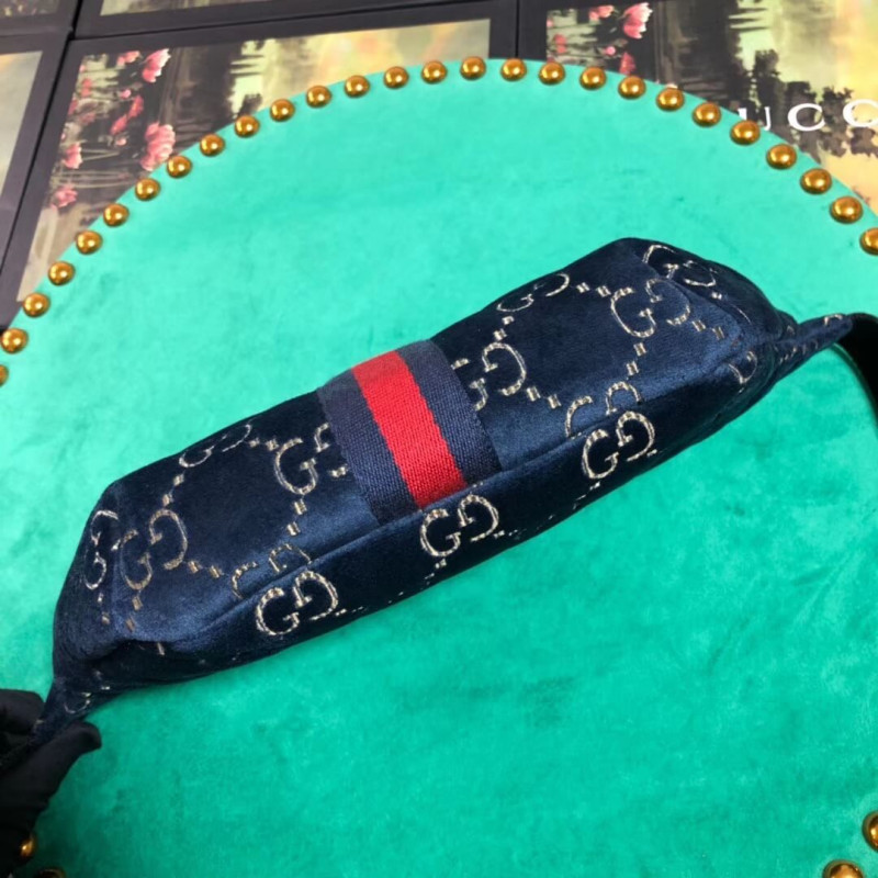 Wholesale Luxury Gucci Gg Velvet Belt Bag 574968 - Image 6