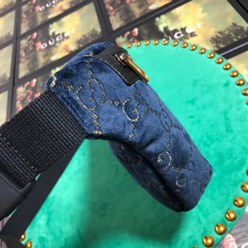 Wholesale Luxury Gucci Gg Velvet Belt Bag 574968 - Image 7