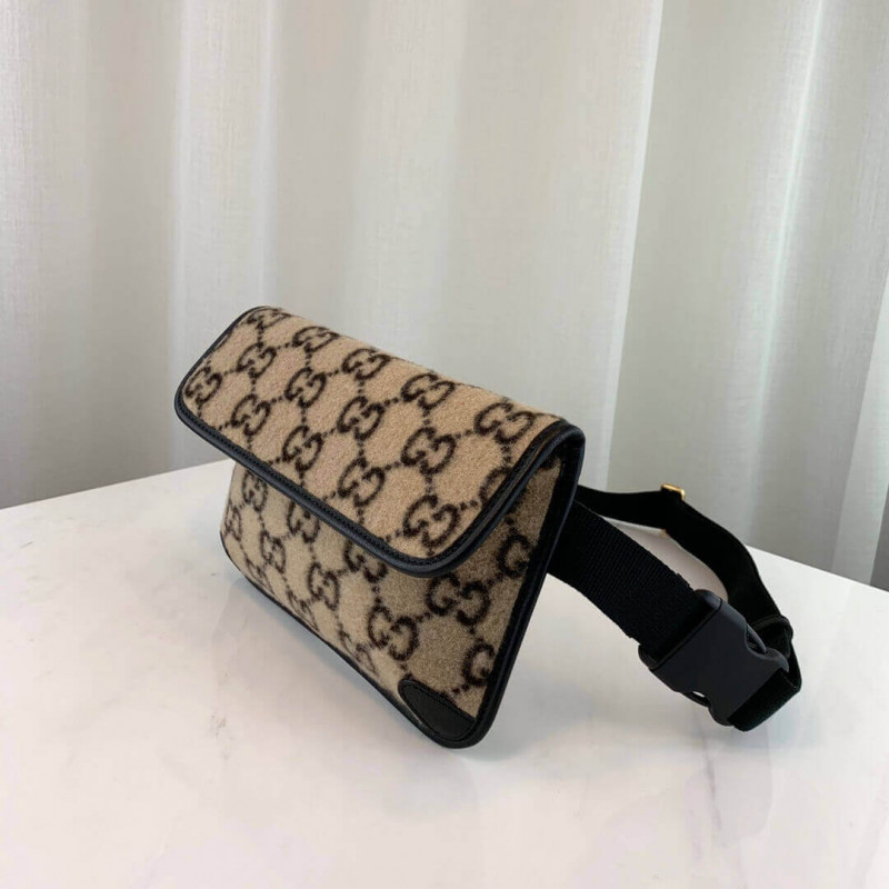 Wholesale Luxury Gucci Gg Wool Belt Bag 598181 - Image 3