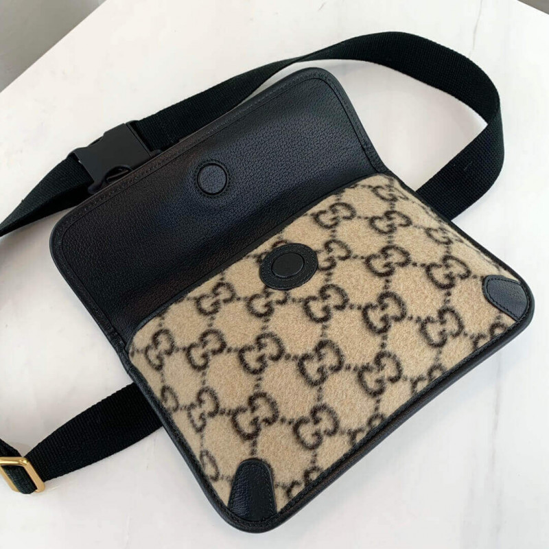 Wholesale Luxury Gucci Gg Wool Belt Bag 598181 - Image 4