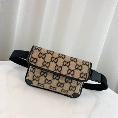 Wholesale Luxury Gucci Gg Wool Belt Bag 598181
