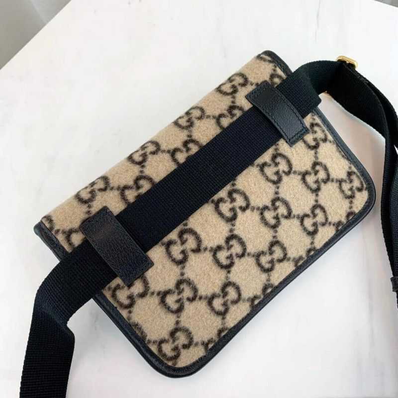 Wholesale Luxury Gucci Gg Wool Belt Bag 598181 - Image 6