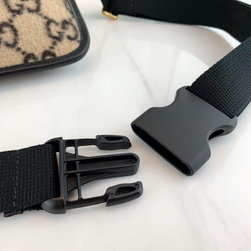Wholesale Luxury Gucci Gg Wool Belt Bag 598181 - Image 8