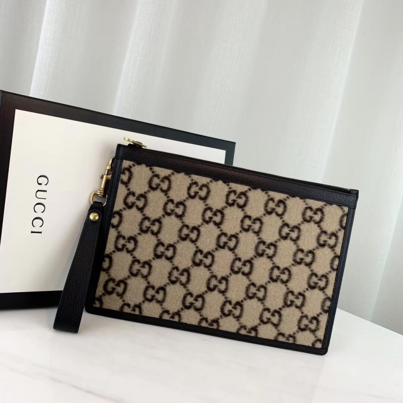 Wholesale Luxury Gucci Gg Wool Pouch 597627 - Image 2