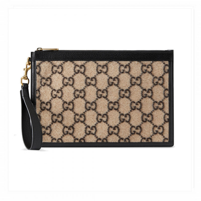 Wholesale Luxury Gucci Gg Wool Pouch 597627