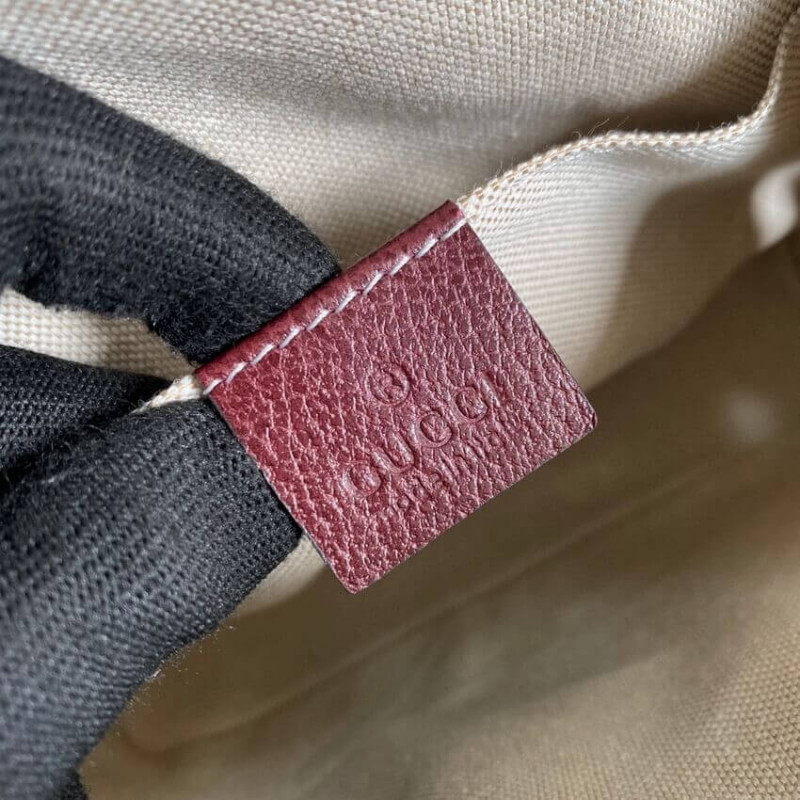 Wholesale Luxury Gucci Horsebit 1955 Gg Mini Bag 677212 In Burgundy Gg Canvas - Image 11