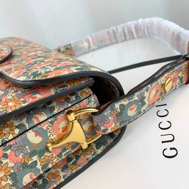 Wholesale Luxury Gucci Horsebit 1955 Liberty London Bag 602204 - Image 7