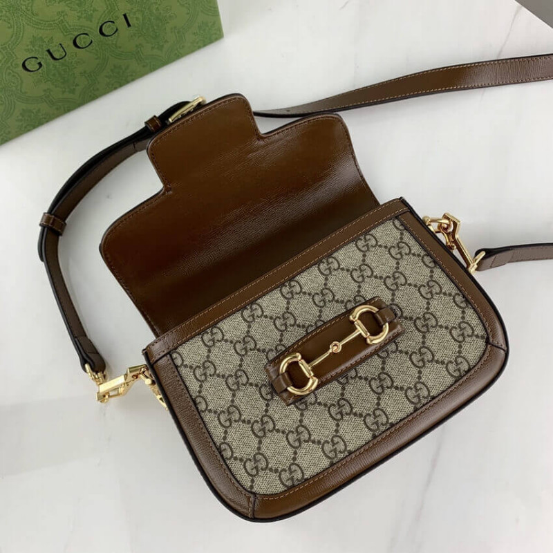Wholesale Luxury Gucci Horsebit 1955 Mini Bag In Gg Supreme 658574 - Image 11