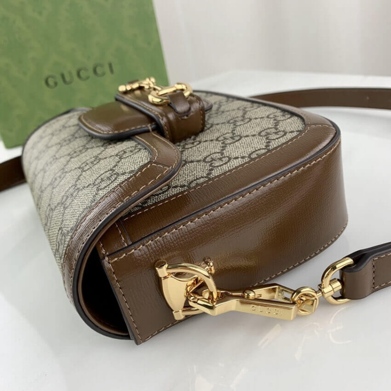 Wholesale Luxury Gucci Horsebit 1955 Mini Bag In Gg Supreme 658574 - Image 12
