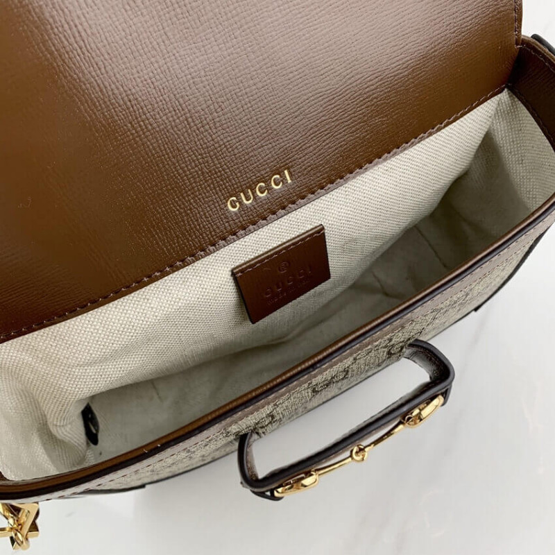 Wholesale Luxury Gucci Horsebit 1955 Mini Bag In Gg Supreme 658574 - Image 13