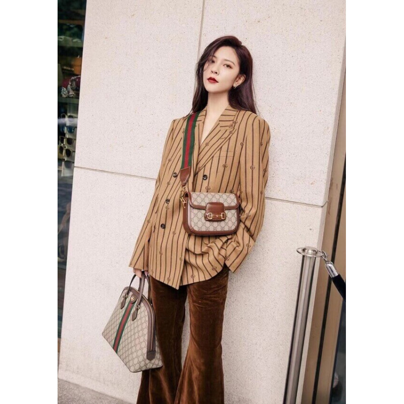 Wholesale Luxury Gucci Horsebit 1955 Mini Bag In Gg Supreme 658574 - Image 3