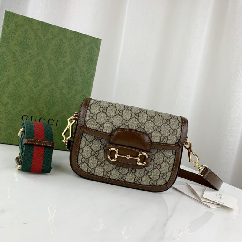 Wholesale Luxury Gucci Horsebit 1955 Mini Bag In Gg Supreme 658574 - Image 6