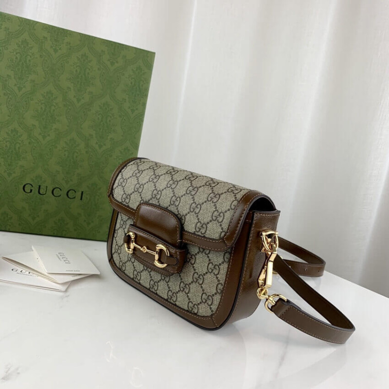 Wholesale Luxury Gucci Horsebit 1955 Mini Bag In Gg Supreme 658574 - Image 7