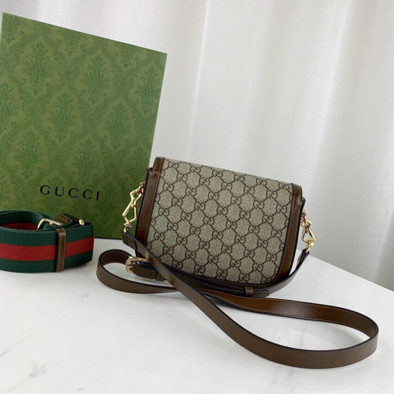 Wholesale Luxury Gucci Horsebit 1955 Mini Bag In Gg Supreme 658574 - Image 8