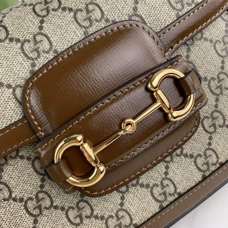 Wholesale Luxury Gucci Horsebit 1955 Mini Bag In Gg Supreme 658574 - Image 9