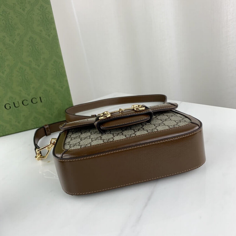 Wholesale Luxury Gucci Horsebit 1955 Mini Bag In Gg Supreme 658574 - Image 10