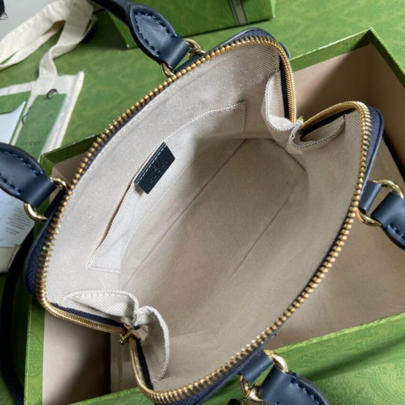 Wholesale Luxury Gucci Horsebit 1955 Mini Top Handle Bag 640716 In Beige Canvas - Image 8