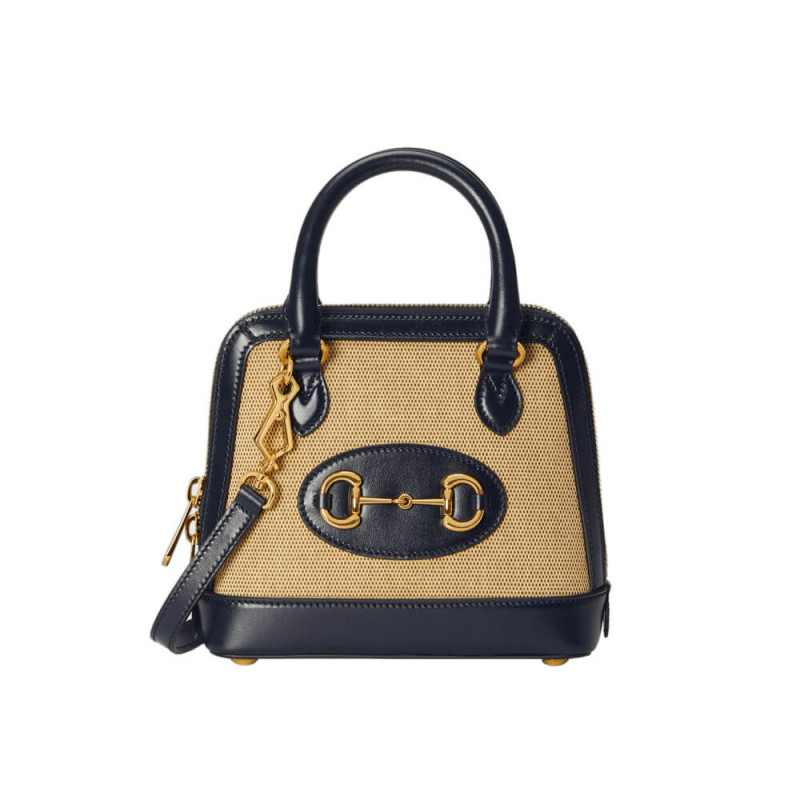 Wholesale Luxury Gucci Horsebit 1955 Mini Top Handle Bag 640716 In Beige Canvas
