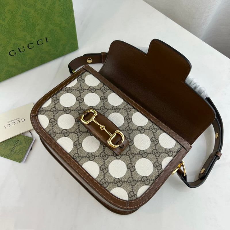 Wholesale Luxury Gucci Horsebit 1955 Shoulder Bag With Geometric Print 602204 - Image 6