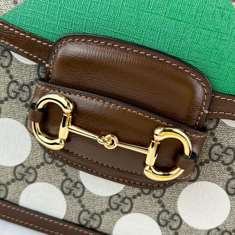 Wholesale Luxury Gucci Horsebit 1955 Shoulder Bag With Geometric Print 602204 - Image 7