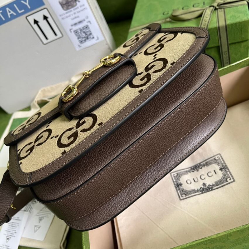 Wholesale Luxury Gucci Horsebit 1955 Shoulder Bag With Jumbo Gg 602204 - Image 3