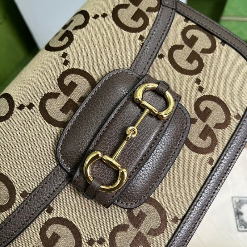 Wholesale Luxury Gucci Horsebit 1955 Shoulder Bag With Jumbo Gg 602204 - Image 5
