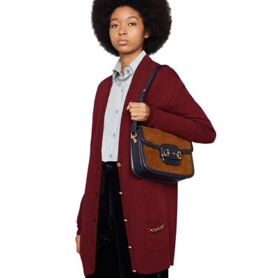 Alternative view of Wholesale Luxury Gucci Horsebit 1955 Small Bag 602204 Brown Corduroy