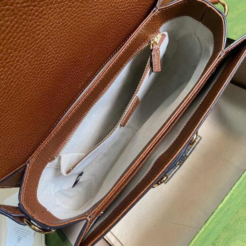 Wholesale Luxury Gucci Horsebit 1955 Small Bag 602204 In Blue Denim - Image 8