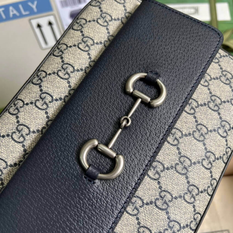 Wholesale Luxury Gucci Horsebit 1955 Small Bag In Blue 645454 - Image 6