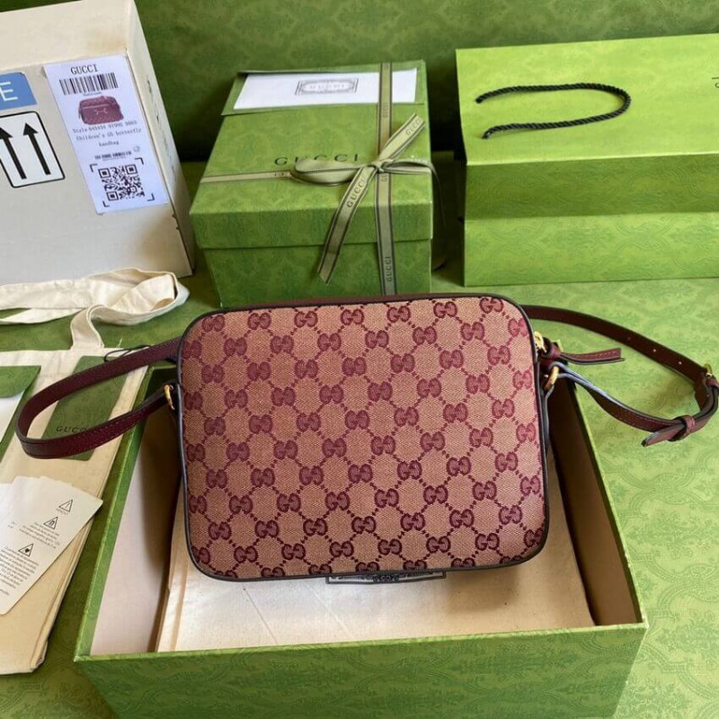 Wholesale Luxury Gucci Horsebit 1955 Small Bag In Burgundy 645454 - Image 5