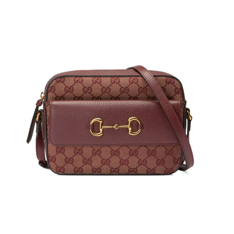 Wholesale Luxury Gucci Horsebit 1955 Small Bag In Burgundy 645454