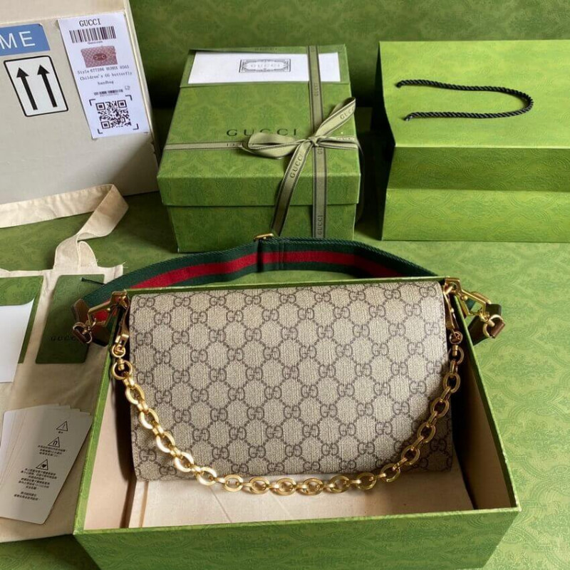 Wholesale Luxury Gucci Horsebit 1955 Small Bag In Gg Supreme 677286 - Image 6