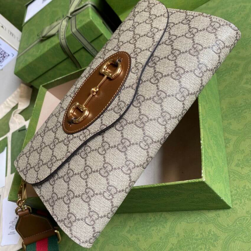 Wholesale Luxury Gucci Horsebit 1955 Small Bag In Gg Supreme 677286 - Image 7