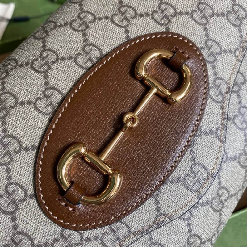 Wholesale Luxury Gucci Horsebit 1955 Small Bag In Gg Supreme 677286 - Image 9