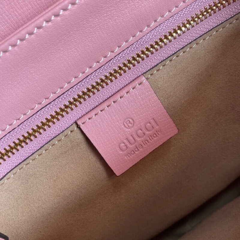 Wholesale Luxury Gucci Horsebit 1955 Small Shoulder Bag 602204 Red And Pink Leather - Image 11