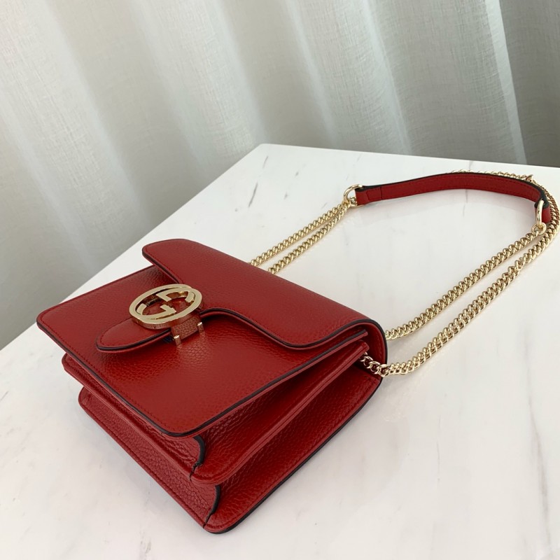 Wholesale Luxury Gucci Interlocking Chain Leather Cross Body Bag 510304 - Image 11