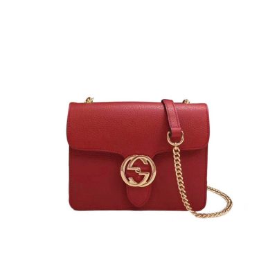 Wholesale Luxury Gucci Interlocking Chain Leather Cross Body Bag 510304