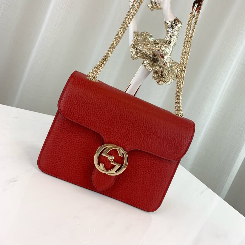 Wholesale Luxury Gucci Interlocking Chain Leather Cross Body Bag 510304 - Image 9